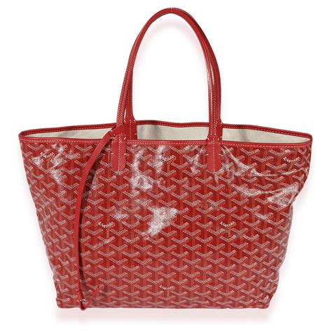 red goyard bag men'|goyard red pm tote.